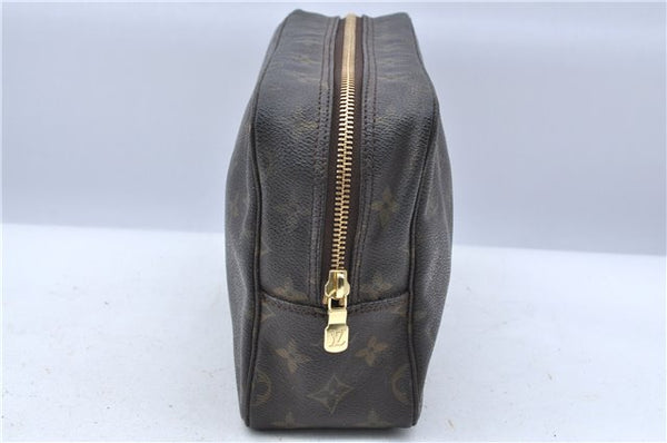 Auth Louis Vuitton Monogram Trousse Toilette 28 Clutch Hand Bag M47522 LV H6980