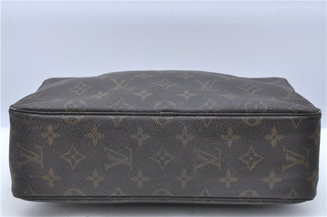 Auth Louis Vuitton Monogram Trousse Toilette 28 Clutch Hand Bag M47522 LV H6980