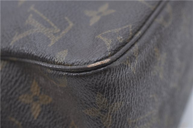 Auth Louis Vuitton Monogram Trousse Toilette 28 Clutch Hand Bag M47522 LV H6980