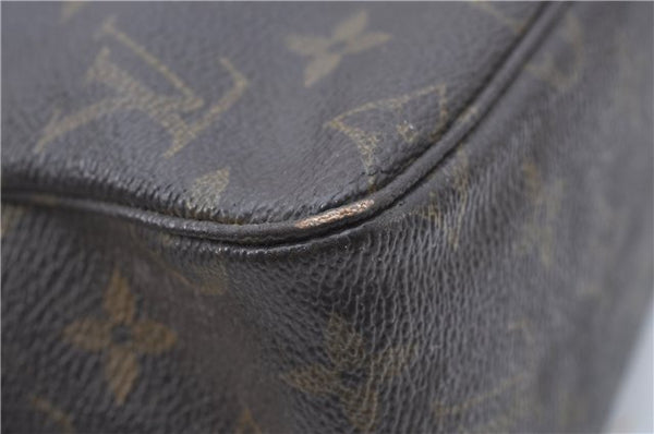 Auth Louis Vuitton Monogram Trousse Toilette 28 Clutch Hand Bag M47522 LV H6980