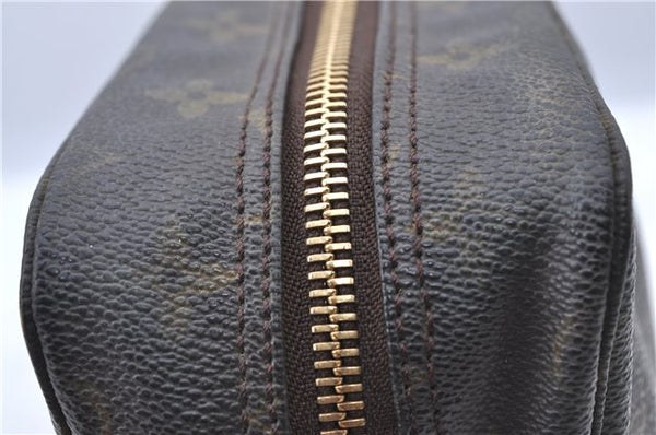 Auth Louis Vuitton Monogram Trousse Toilette 28 Clutch Hand Bag M47522 LV H6980