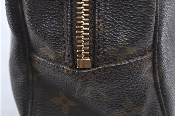 Auth Louis Vuitton Monogram Trousse Toilette 28 Clutch Hand Bag M47522 LV H6980