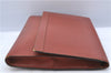Auth Louis Vuitton Epi Pochette Enveloppe Document case Brown M52583 LV H6981