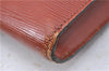 Auth Louis Vuitton Epi Pochette Enveloppe Document case Brown M52583 LV H6981