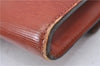 Auth Louis Vuitton Epi Pochette Enveloppe Document case Brown M52583 LV H6981