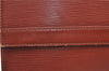Auth Louis Vuitton Epi Pochette Enveloppe Document case Brown M52583 LV H6981