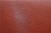 Auth Louis Vuitton Epi Pochette Enveloppe Document case Brown M52583 LV H6981