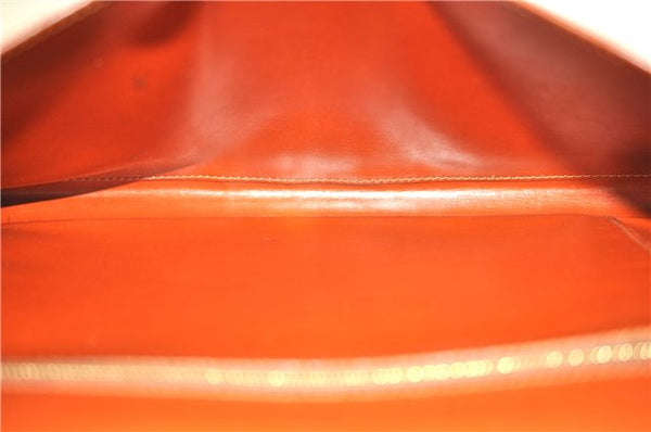 Auth Louis Vuitton Epi Pochette Enveloppe Document case Brown M52583 LV H6981