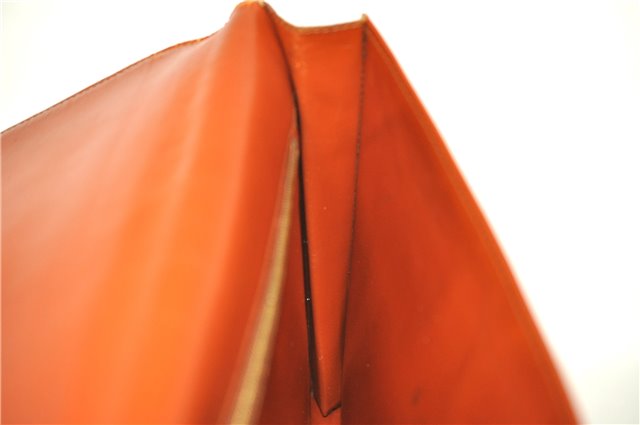 Auth Louis Vuitton Epi Pochette Enveloppe Document case Brown M52583 LV H6981