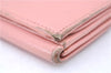 Authentic Chanel Coco Cocoon Calf Skin Long Wallet Purse Light Pink H7009