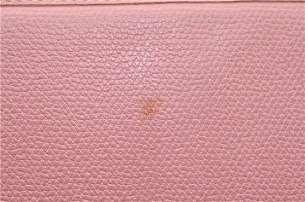 Authentic Chanel Coco Cocoon Calf Skin Long Wallet Purse Light Pink H7009