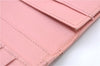 Authentic Chanel Coco Cocoon Calf Skin Long Wallet Purse Light Pink H7009