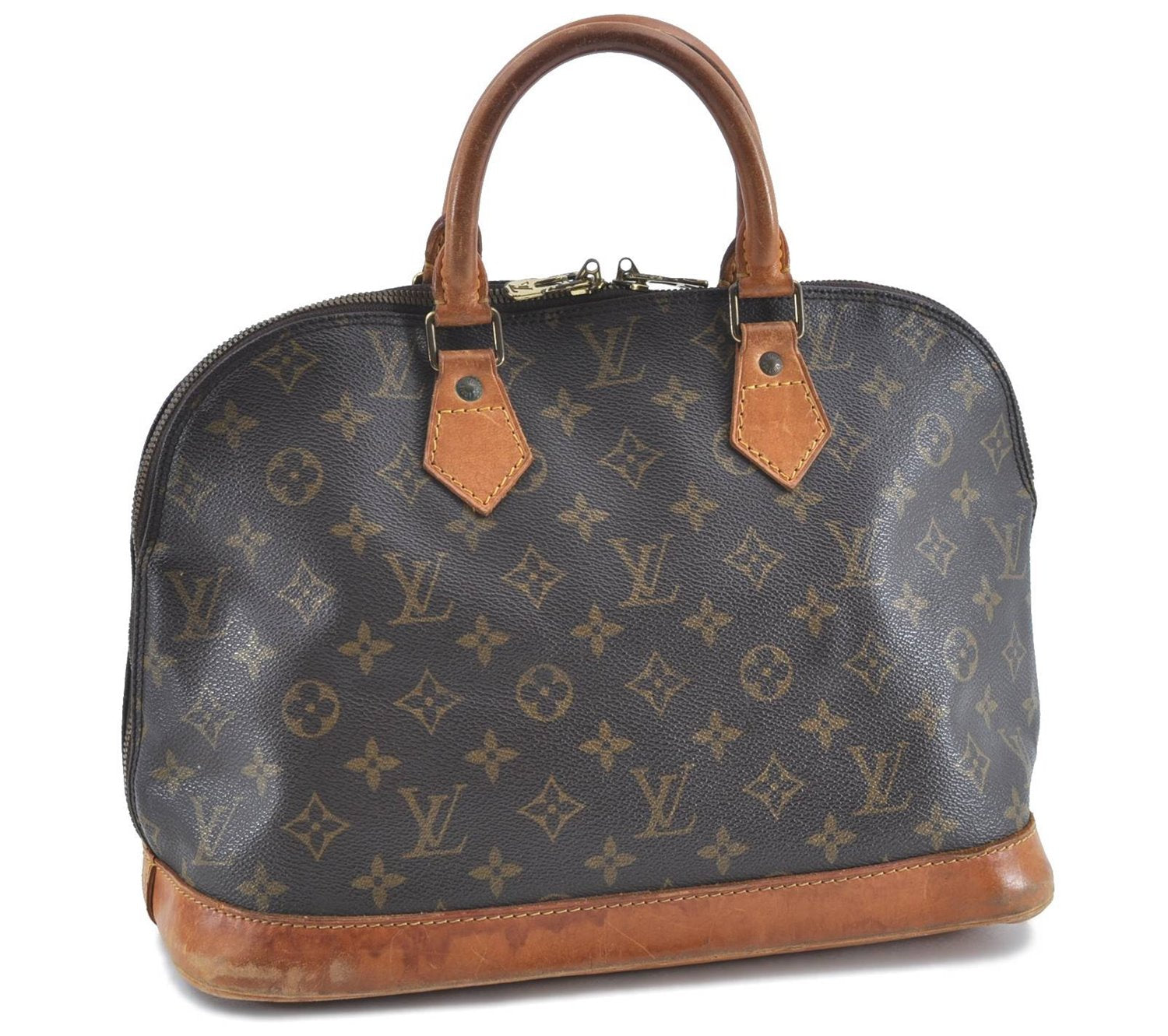 Authentic Louis Vuitton Monogram Alma Hand Bag M51130 LV H7019