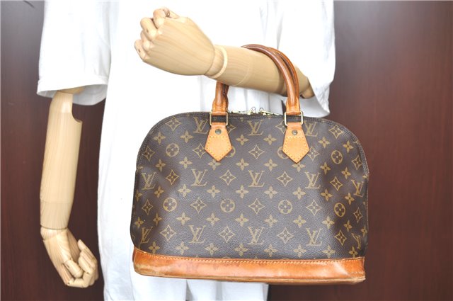 Authentic Louis Vuitton Monogram Alma Hand Bag M51130 LV H7019