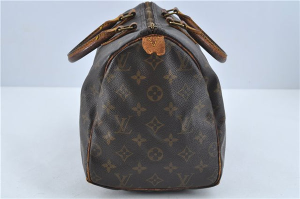 Authentic Louis Vuitton Monogram Speedy 30 Hand Bag M41526 LV Junk H7023