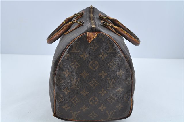 Authentic Louis Vuitton Monogram Speedy 30 Hand Bag M41526 LV Junk H7023