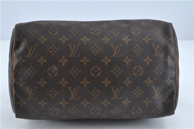 Authentic Louis Vuitton Monogram Speedy 30 Hand Bag M41526 LV Junk H7023