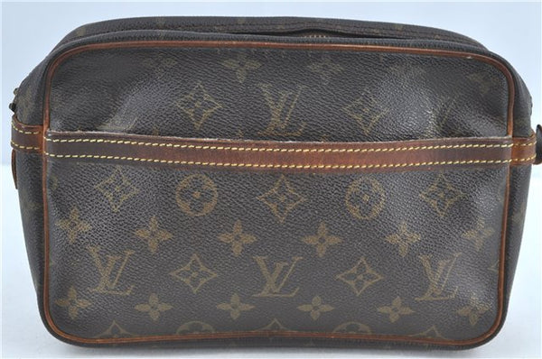 Authentic Louis Vuitton Monogram Compiegne 23 Clutch Hand Bag M51847 Junk H7030