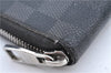 Auth Louis Vuitton Damier Graphite Zippy Organizer Long Wallet N63077 LV H7039