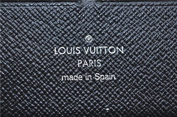 Auth Louis Vuitton Damier Graphite Zippy Organizer Long Wallet N63077 LV H7039