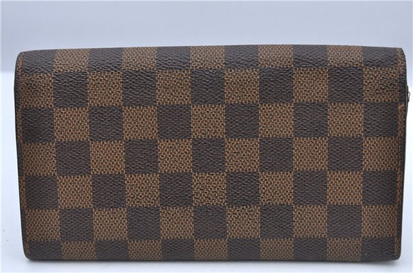 Auth Louis Vuitton Damier Pochette Porte Monnaie Credit Wallet N61725 LV H7042