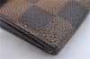 Auth Louis Vuitton Damier Pochette Porte Monnaie Credit Wallet N61725 LV H7042