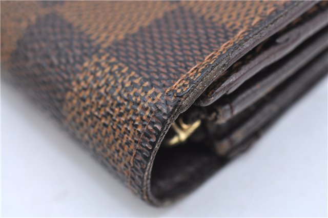 Auth Louis Vuitton Damier Pochette Porte Monnaie Credit Wallet N61725 LV H7042