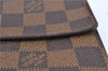 Auth Louis Vuitton Damier Pochette Porte Monnaie Credit Wallet N61725 LV H7042