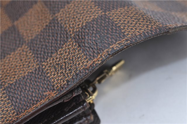 Auth Louis Vuitton Damier Pochette Porte Monnaie Credit Wallet N61725 LV H7042