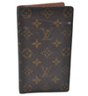 Auth Louis Vuitton Monogram Porte Chequier Cartes Credit Wallet M62225 LV H7043