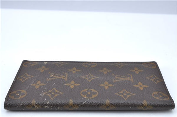 Auth Louis Vuitton Monogram Porte Chequier Cartes Credit Wallet M62225 LV H7043