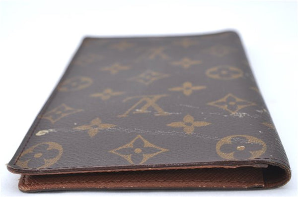 Auth Louis Vuitton Monogram Porte Chequier Cartes Credit Wallet M62225 LV H7043