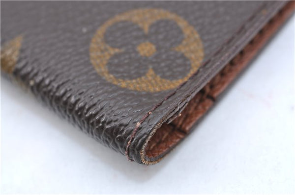 Auth Louis Vuitton Monogram Porte Chequier Cartes Credit Wallet M62225 LV H7043