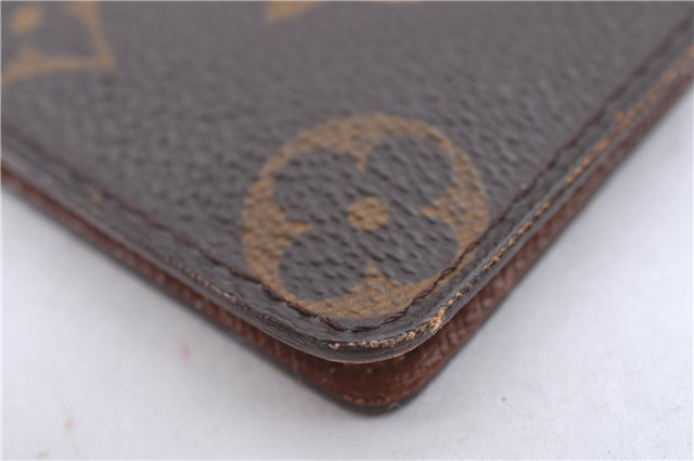 Auth Louis Vuitton Monogram Porte Chequier Cartes Credit Wallet M62225 LV H7043