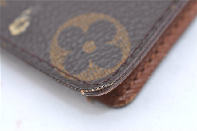 Auth Louis Vuitton Monogram Porte Chequier Cartes Credit Wallet M62225 LV H7043