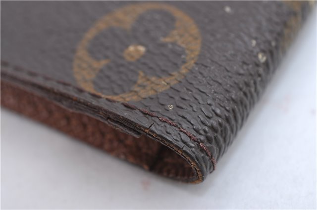 Auth Louis Vuitton Monogram Porte Chequier Cartes Credit Wallet M62225 LV H7043