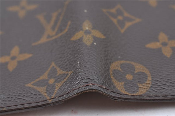 Auth Louis Vuitton Monogram Porte Chequier Cartes Credit Wallet M62225 LV H7043