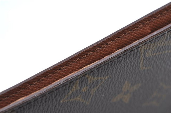 Auth Louis Vuitton Monogram Porte Chequier Cartes Credit Wallet M62225 LV H7043