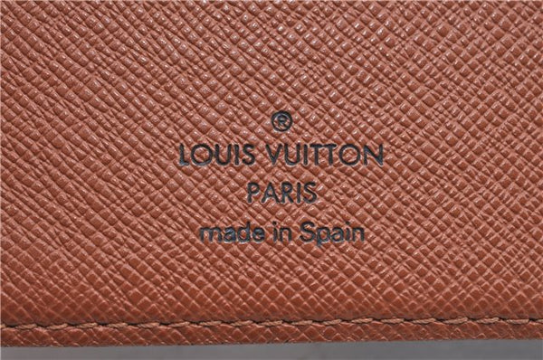 Auth Louis Vuitton Monogram Porte Chequier Cartes Credit Wallet M62225 LV H7043