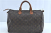 Authentic LOUIS VUITTON Monogram Speedy 35 Hand Bag M41524 LV H7074