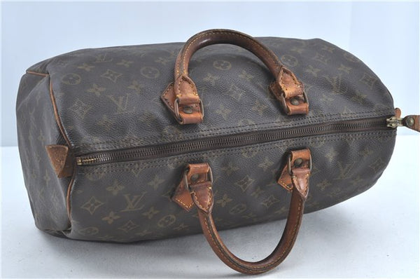 Authentic LOUIS VUITTON Monogram Speedy 35 Hand Bag M41524 LV H7074