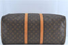 Authentic Louis Vuitton Monogram Keepall 55 Boston Bag M41424 LV H7082