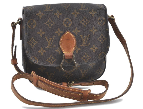 Auth Louis Vuitton Monogram Saint Cloud MM Shoulder Cross Bag M51243 LV H7089