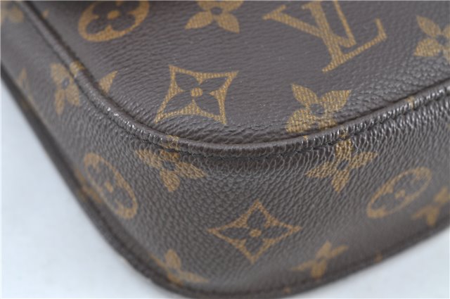 Auth Louis Vuitton Monogram Saint Cloud MM Shoulder Cross Bag M51243 LV H7089