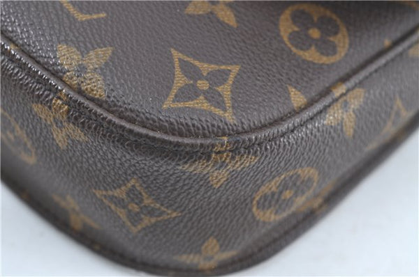 Auth Louis Vuitton Monogram Saint Cloud MM Shoulder Cross Bag M51243 LV H7089