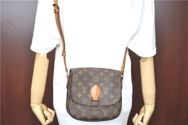 Auth Louis Vuitton Monogram Saint Cloud MM Shoulder Cross Bag M51243 LV H7089