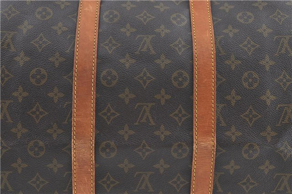 Auth Louis Vuitton Monogram Keepall Bandouliere 55 Boston Bag M41414 LV H7095