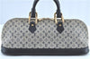 Authentic Louis Vuitton Monogram Mini Alma Ron Hand Bag Blue M92205 LV H7107