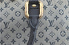 Authentic Louis Vuitton Monogram Mini Alma Ron Hand Bag Blue M92205 LV H7107