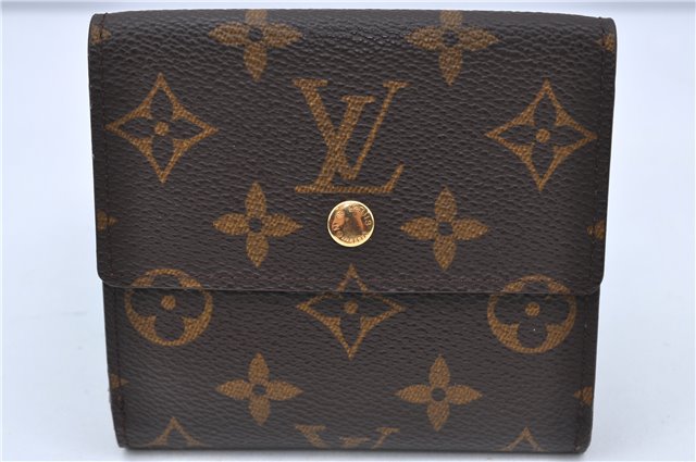 Auth Louis Vuitton Monogram Portefeuille Elise Bifold Wallet M61654 LV H7117